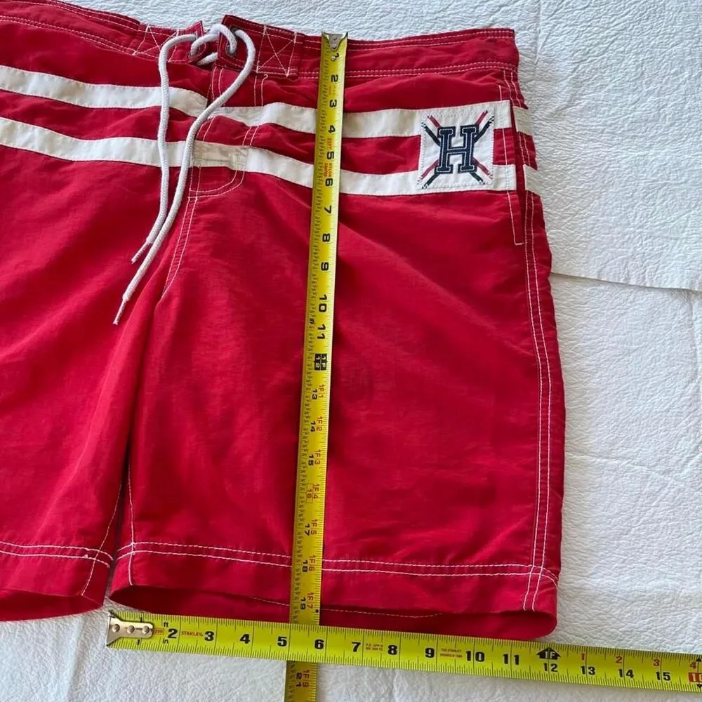 Tommy-hilfiger Men's Red Swim-briefs-shorts